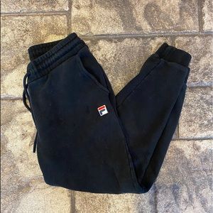 FILA BLACK SWEATPANTS SIZE SMALL
